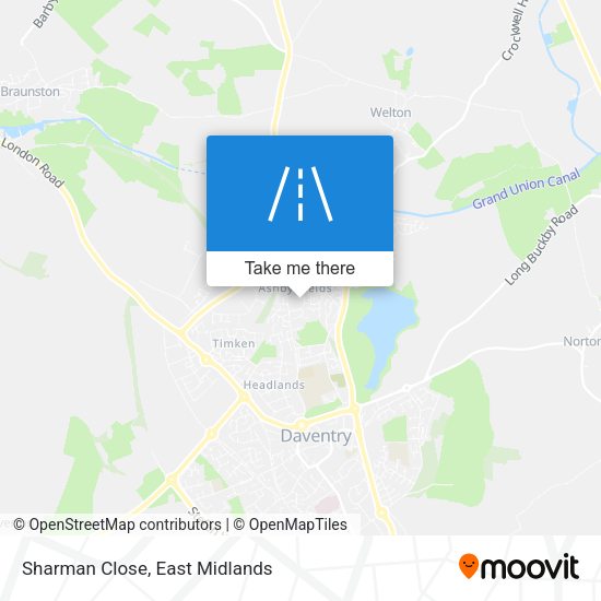 Sharman Close map