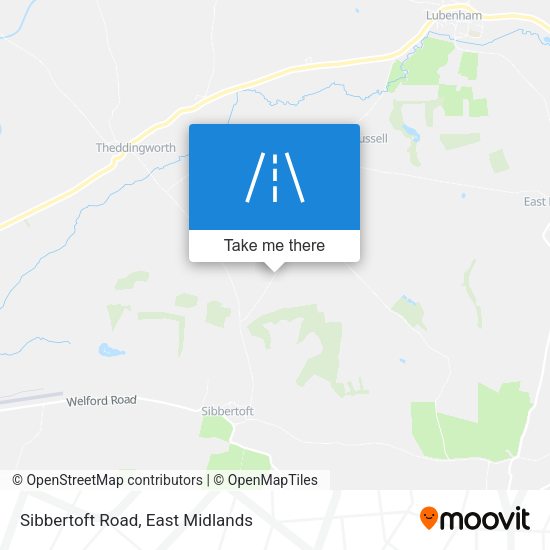 Sibbertoft Road map