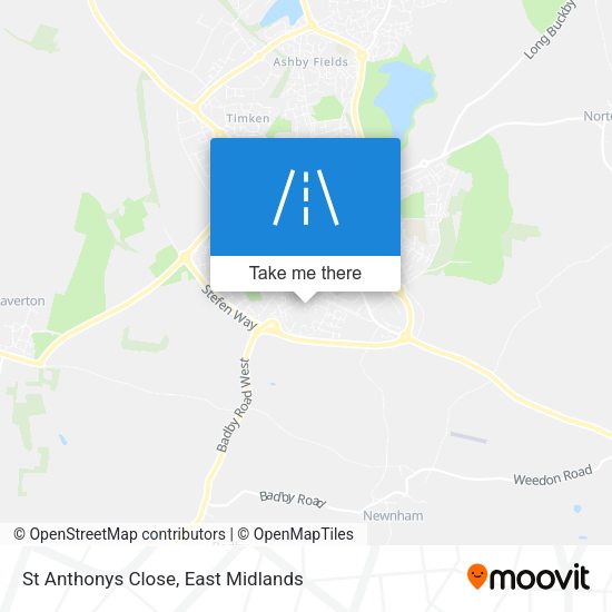 St Anthonys Close map