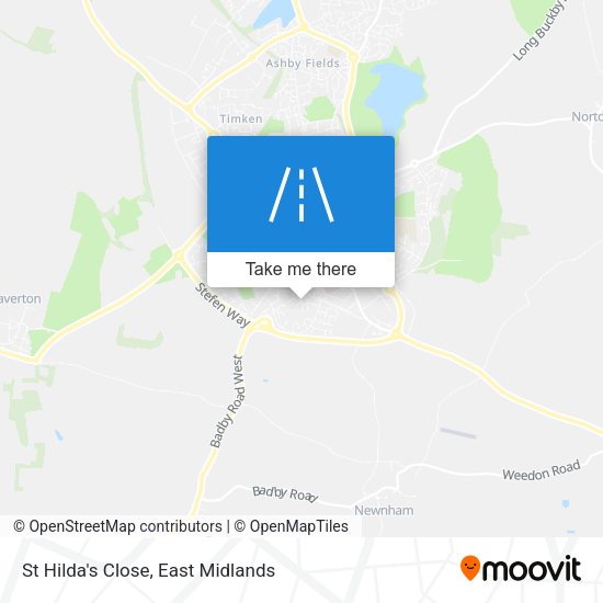 St Hilda's Close map