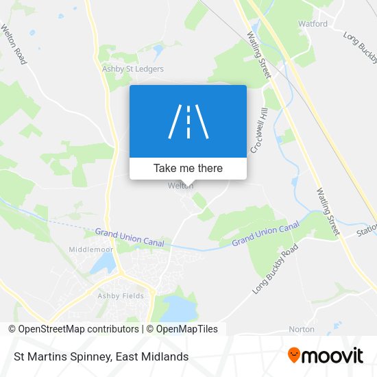 St Martins Spinney map