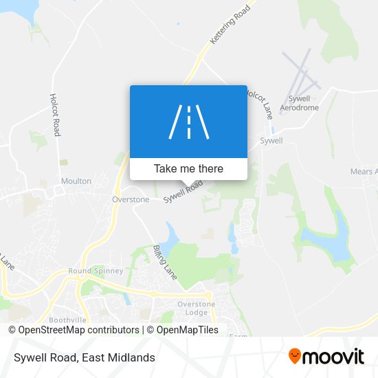 Sywell Road map