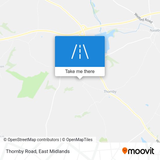 Thornby Road map
