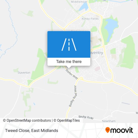 Tweed Close map