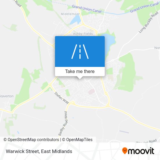 Warwick Street map