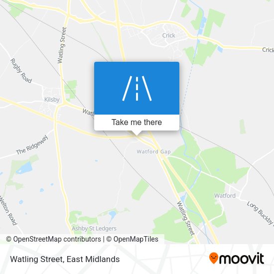 Watling Street map