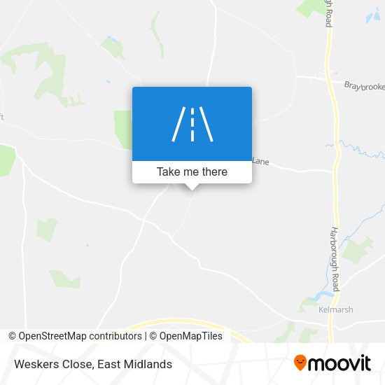 Weskers Close map