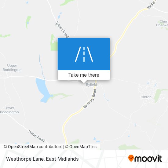 Westhorpe Lane map