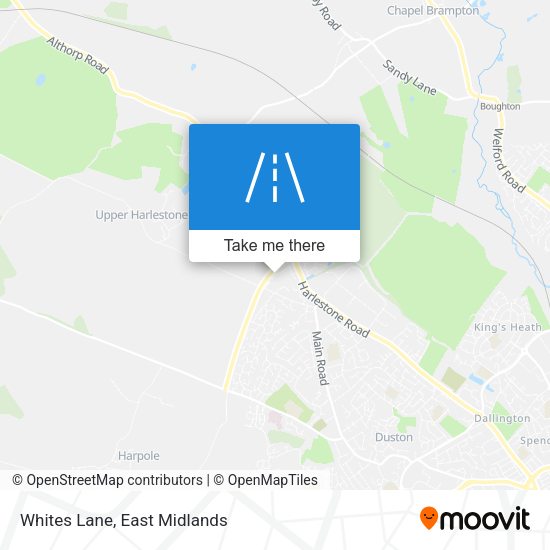 Whites Lane map