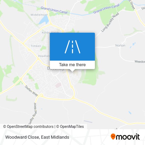 Woodward Close map