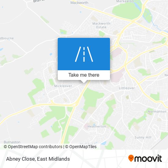 Abney Close map