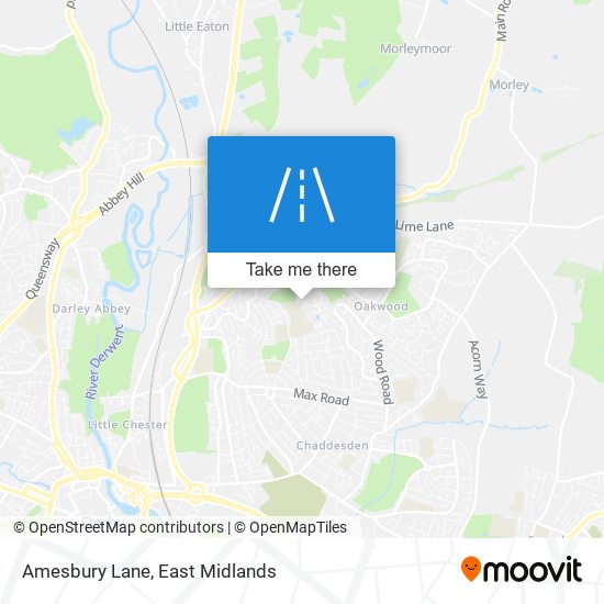 Amesbury Lane map