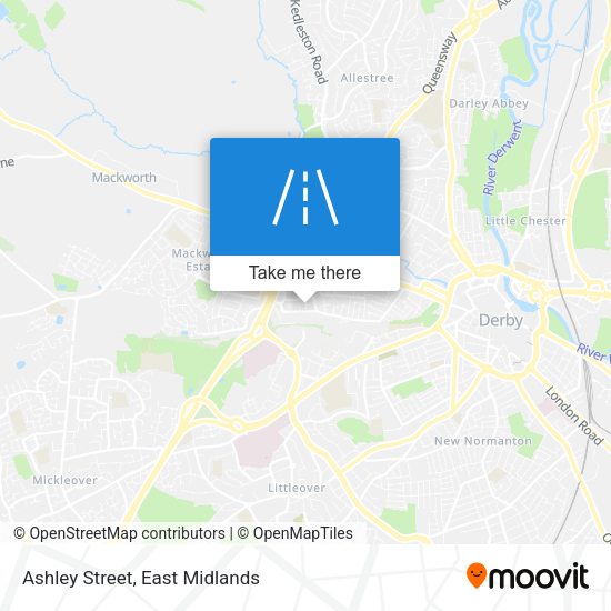 Ashley Street map