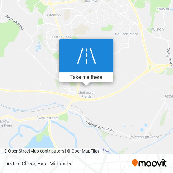 Aston Close map