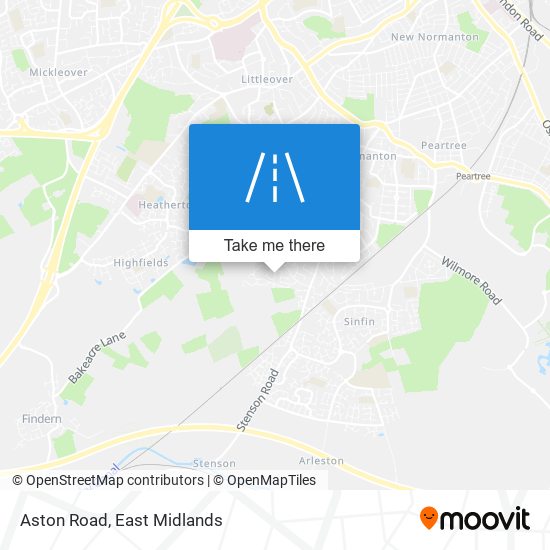 Aston Road map