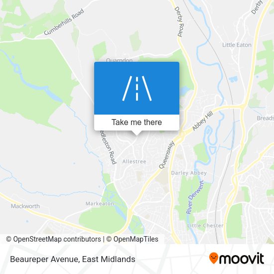 Beaureper Avenue map