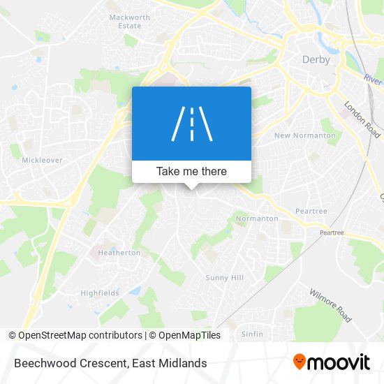 Beechwood Crescent map