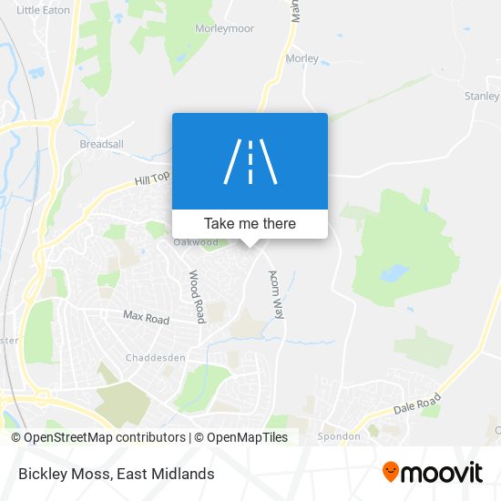 Bickley Moss map