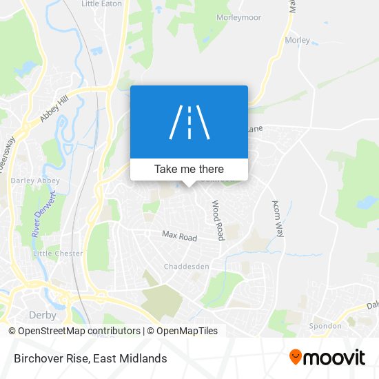 Birchover Rise map