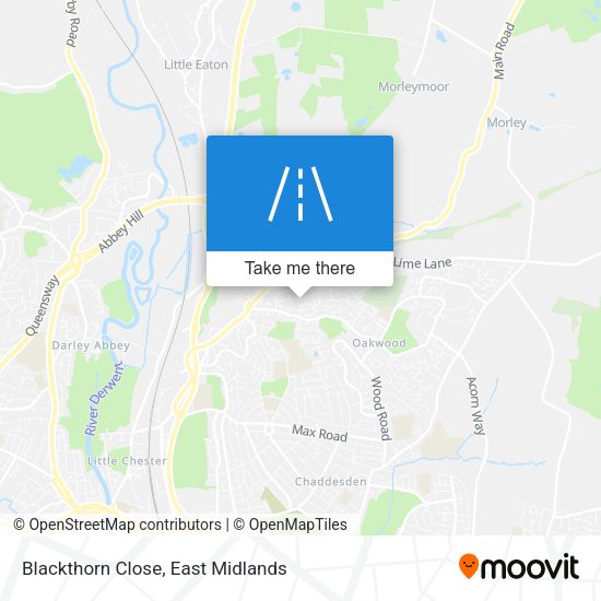 Blackthorn Close map