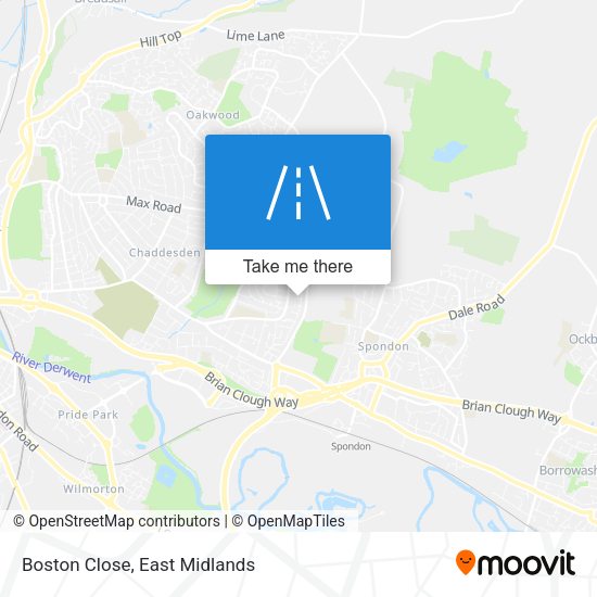 Boston Close map