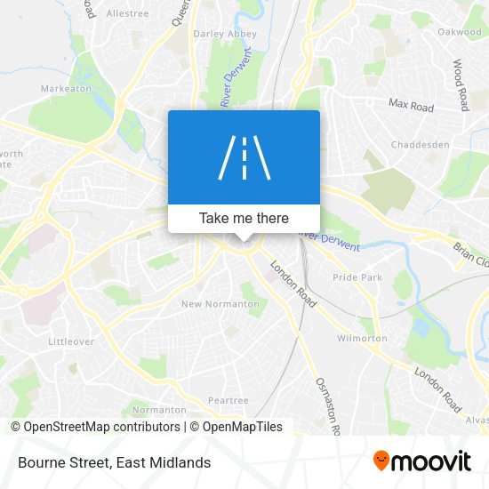 Bourne Street map