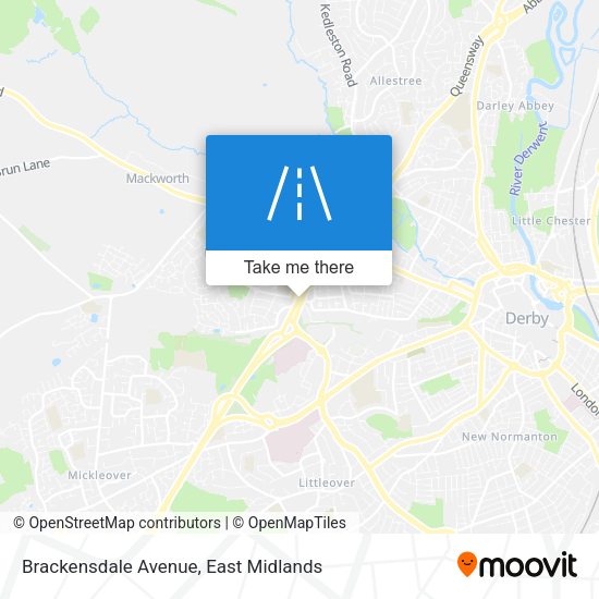Brackensdale Avenue map