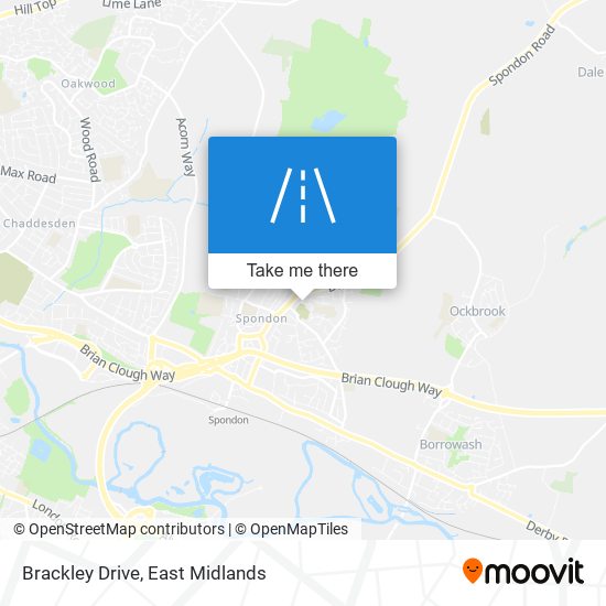 Brackley Drive map