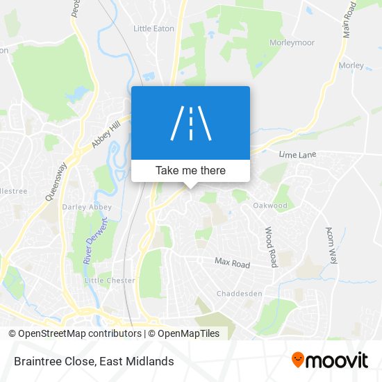 Braintree Close map