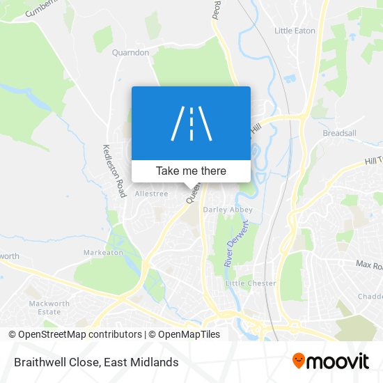 Braithwell Close map