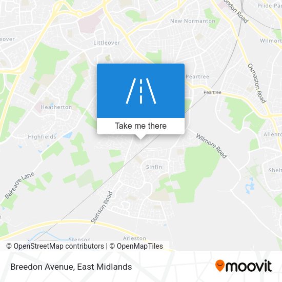 Breedon Avenue map