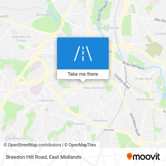 Breedon Hill Road map