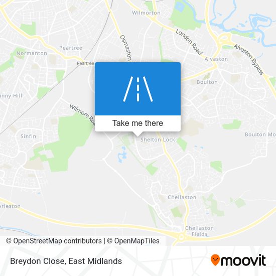 Breydon Close map