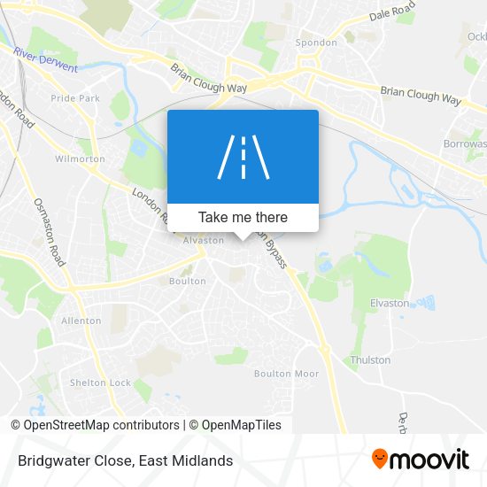 Bridgwater Close map