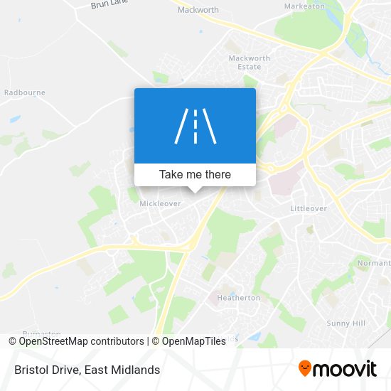Bristol Drive map