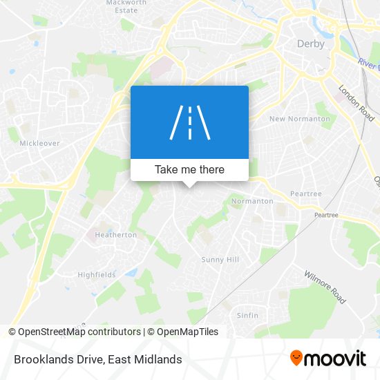 Brooklands Drive map