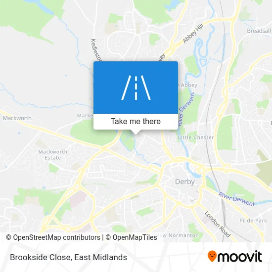 Brookside Close map