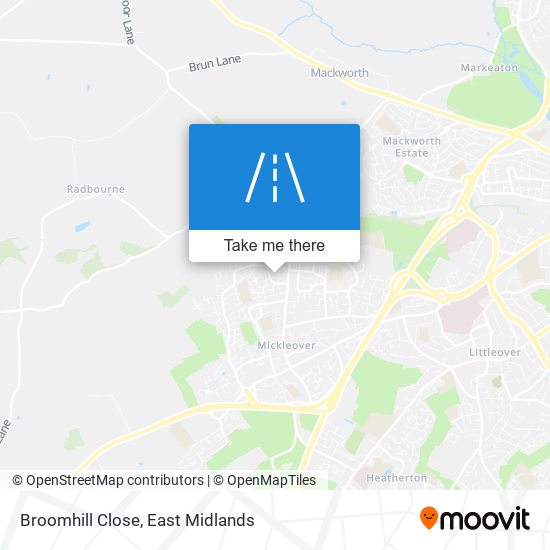 Broomhill Close map