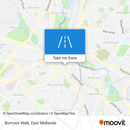Burrows Walk map