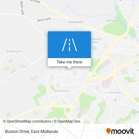 Buxton Drive map