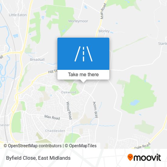 Byfield Close map