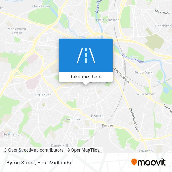 Byron Street map