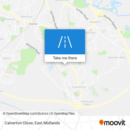 Calverton Close map