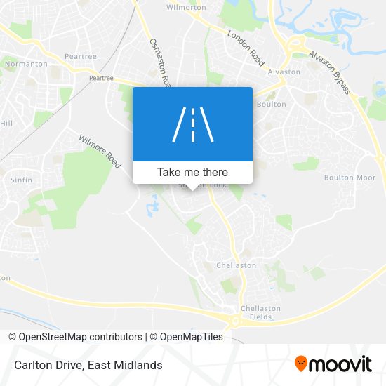 Carlton Drive map