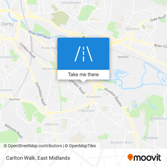 Carlton Walk map