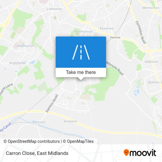 Carron Close map