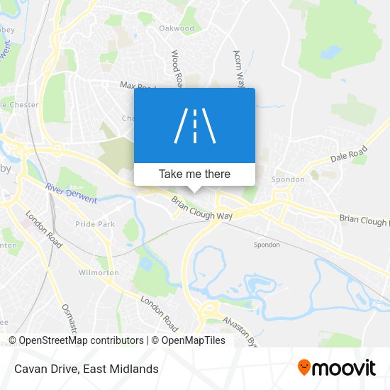 Cavan Drive map