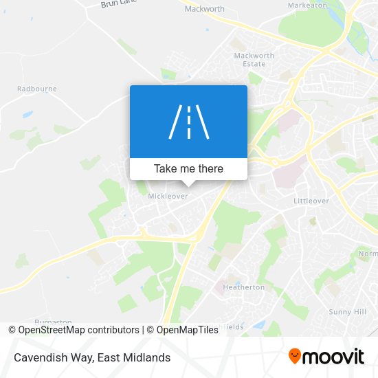 Cavendish Way map