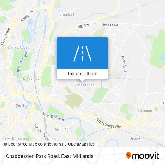 Chaddesden Park Road map