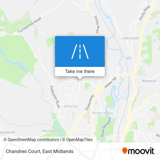Chandres Court map